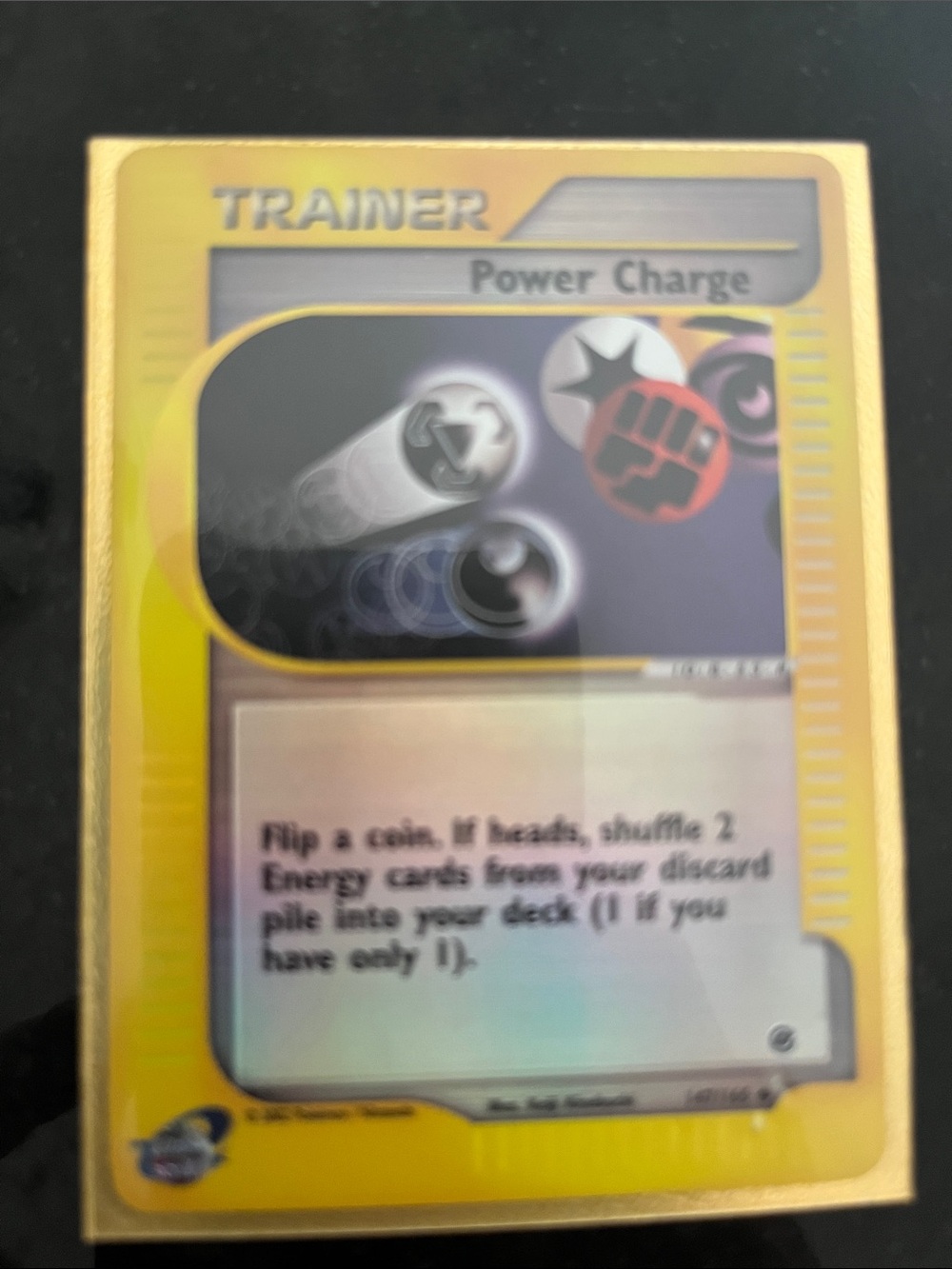 Power Charge Trainer Card - Yellow - Pokémon TCG